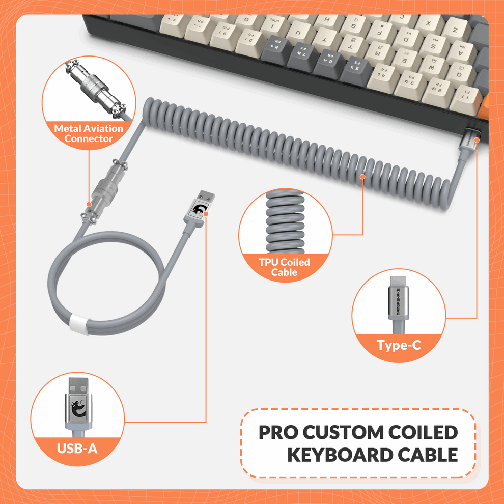 ZIYOULANG Clavier mécanique T8 - 60% Compact- RGB - Interrupteur marron - USB-C